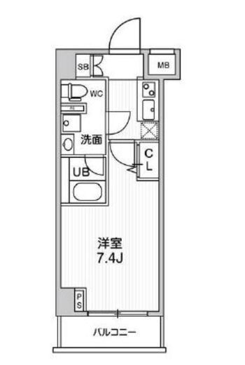GENOVIA阪東橋skygarden (ジェノヴィア阪東橋スカイガーデン) 3階 間取り図