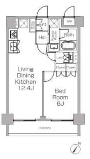 プラウドフラット三軒茶屋Ⅱ 213 間取り図