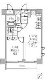 プラウドフラット三軒茶屋Ⅱ 216 間取り図