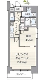 ミェーレ日本橋 803 間取り図