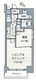 ミェーレ日本橋 1203 間取り図