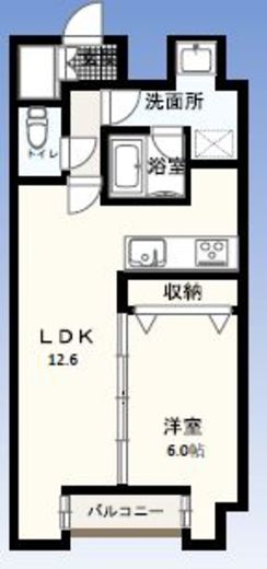 W-gates Tower 403 間取り図