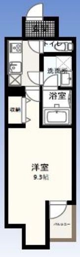 W-gates Tower 704 間取り図