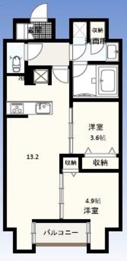 W-gates Tower 1002 間取り図