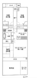 コスモ横浜本牧シーサイドテラス 2階 間取り図