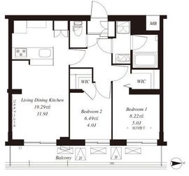 フレンシア下井草 207 間取り図