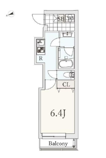 グランデュオ青葉台 404 間取り図