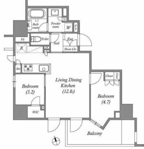 nido南千住 304 間取り図