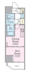 クレストコート蔵前レジデンス 803 間取り図