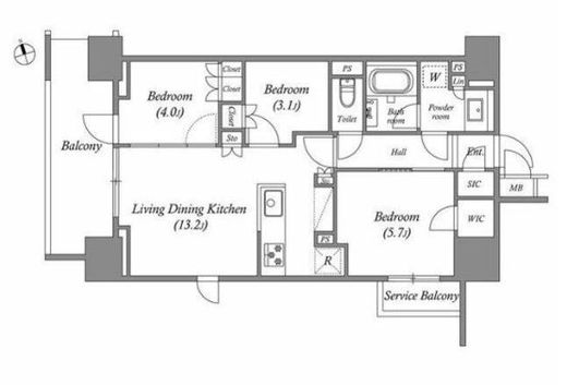 nido南千住 1303 間取り図