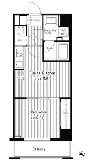 ルジャルダン横濱関内 702 間取り図