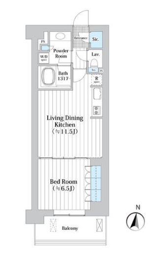 アビティグランデ砧 2階 間取り図