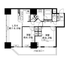 横濱ユーロタワー 3階 間取り図
