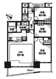 キャピタルマークタワー 29階 間取り図