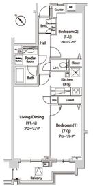 コートヒルズ横濱山手 2階 間取り図