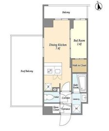 La Douceur志茂 (ラドゥセール志茂) 605 間取り図