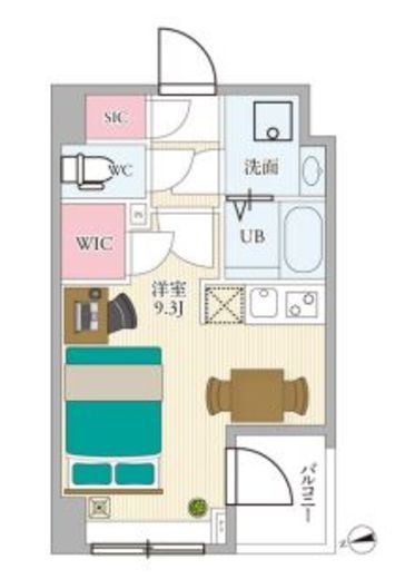 リテラス中野ノース 802 間取り図