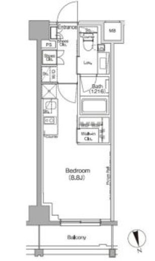 ザ・パークハビオ高円寺レジデンス 210 間取り図