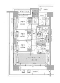HARUMI FLAG PARK VILLAGE (晴海フラッグ パークヴィレッジ) 13階 間取り図