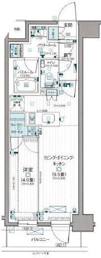 パレステージ新高島平 3階 間取り図