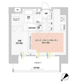 アデニウム東神田 15階 間取り図