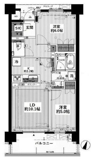 ザ・パークハウス杉並和田 4階 間取り図