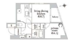 エクセルシオール麻布 2階 間取り図