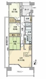 プライズ・ヒル 20階 間取り図