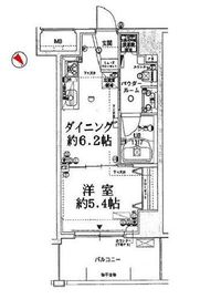 ライフレビュー横濱関内パークフロント 11階 間取り図