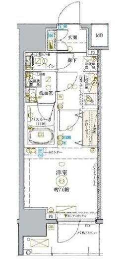 KDXレジデンス池袋ウエスト 1001 間取り図