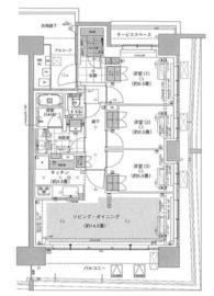 HARUMI FLAG SUN VILLAGE (晴海フラッグ サンヴィレッジ) 5階 間取り図