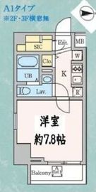 ドゥーエ西大島Ⅲ 601 間取り図