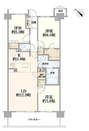 パークナード経堂 3階 間取り図
