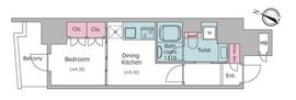 クロスレジデンス日本橋本町 602 間取り図