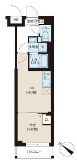 レオーネ宮崎台 107 間取り図