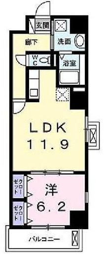 グランスイート新横浜Ⅱ 7階 間取り図
