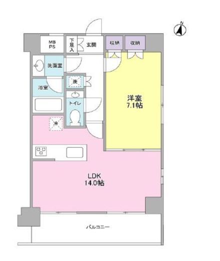 ディアレンス池上南EAST 403 間取り図