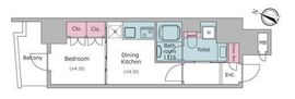 クロスレジデンス日本橋本町 902 間取り図