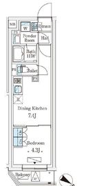 参宮橋ビューアパートメント 101 間取り図