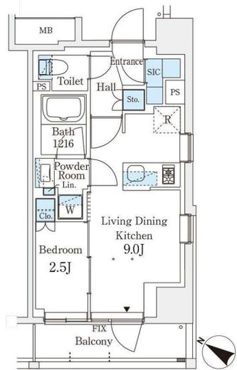 テラス駒込イースト 403 間取り図