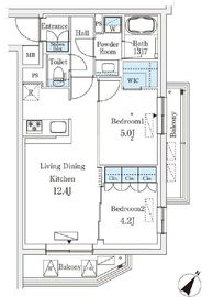 参宮橋ビューアパートメント 305 間取り図