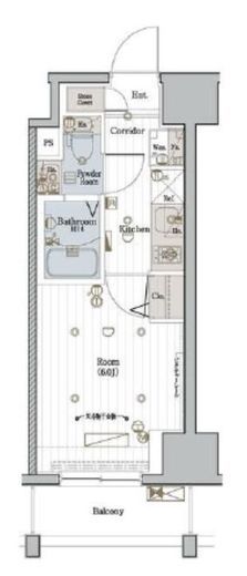 メイクスデザイン川崎Ⅱ 6階 間取り図