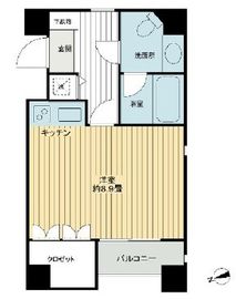 エンゼルピュア高輪 601 間取り図