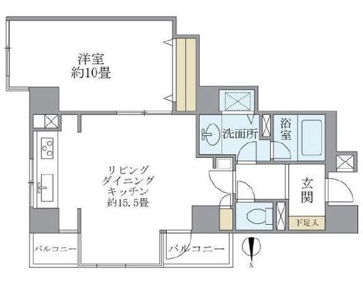 ノースウエストヒル 604 間取り図