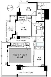 シティハウス神宮北参道 3階 間取り図