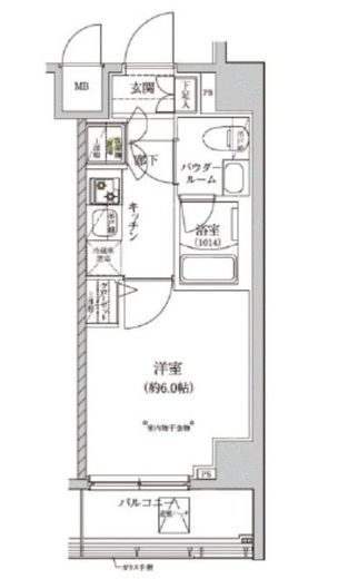 レアライズ新丸子 4階 間取り図