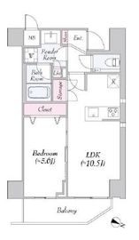 URBANLINK護国寺 201 間取り図