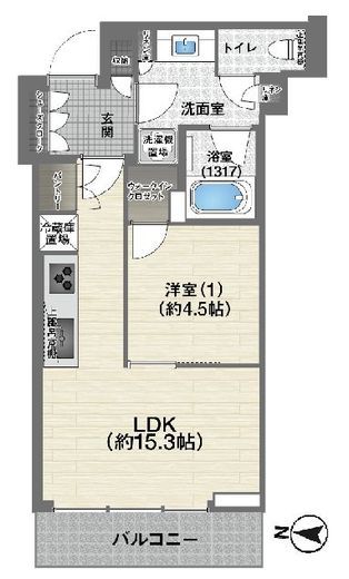 パークコート渋谷ザタワー 10階 間取り図