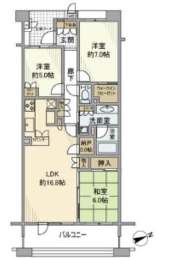 アリュール日吉本町 4階 間取り図