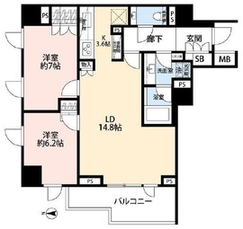 ザ・パークハウス代々木大山 5階 間取り図